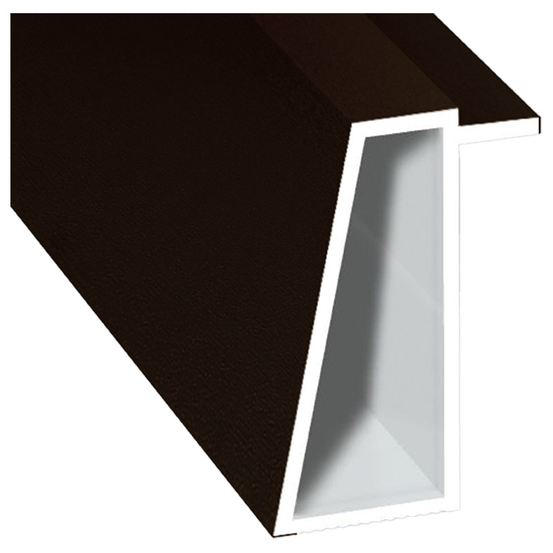 Kammerprofil 16x35 mm Lg. 6,00 m foliert 88 7505-167 Schokobraun Produktbild BIGPIC L