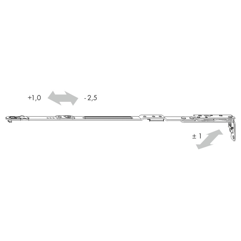 Scherenarm AX 24/13 TS Gr 2+3 ls Krt25 Produktbild BIGPIC L