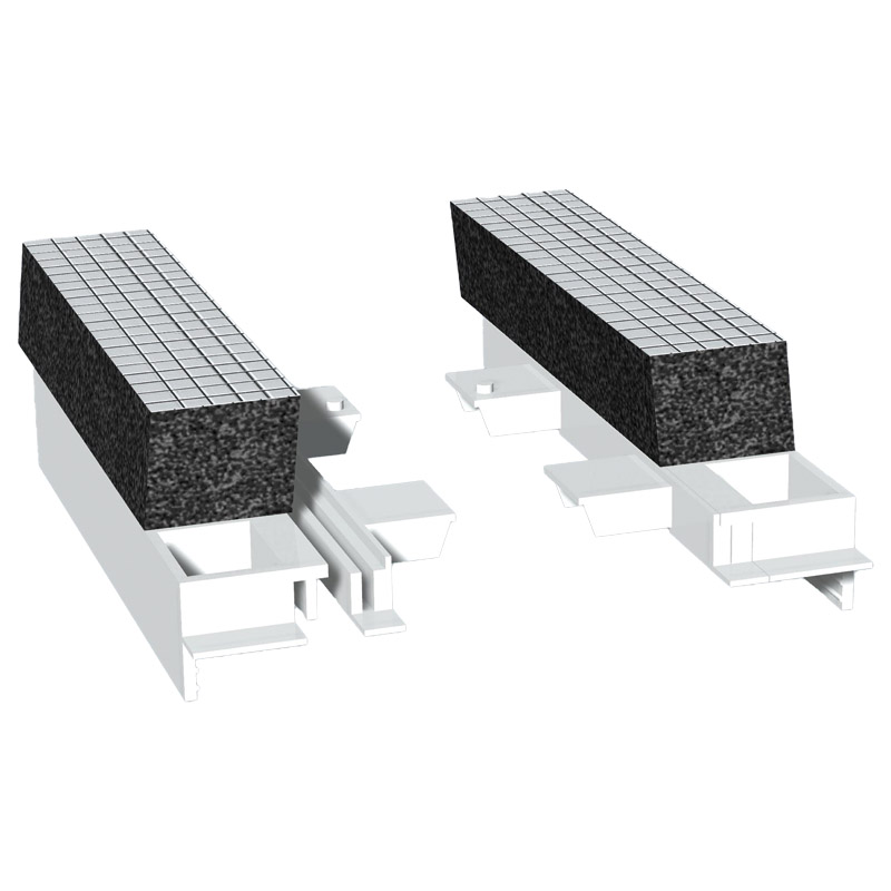 Adapter 120 mm Weiß, mit 20 mm Flex-Schaum, VE: 50 Paar Produktbild BIGPIC L