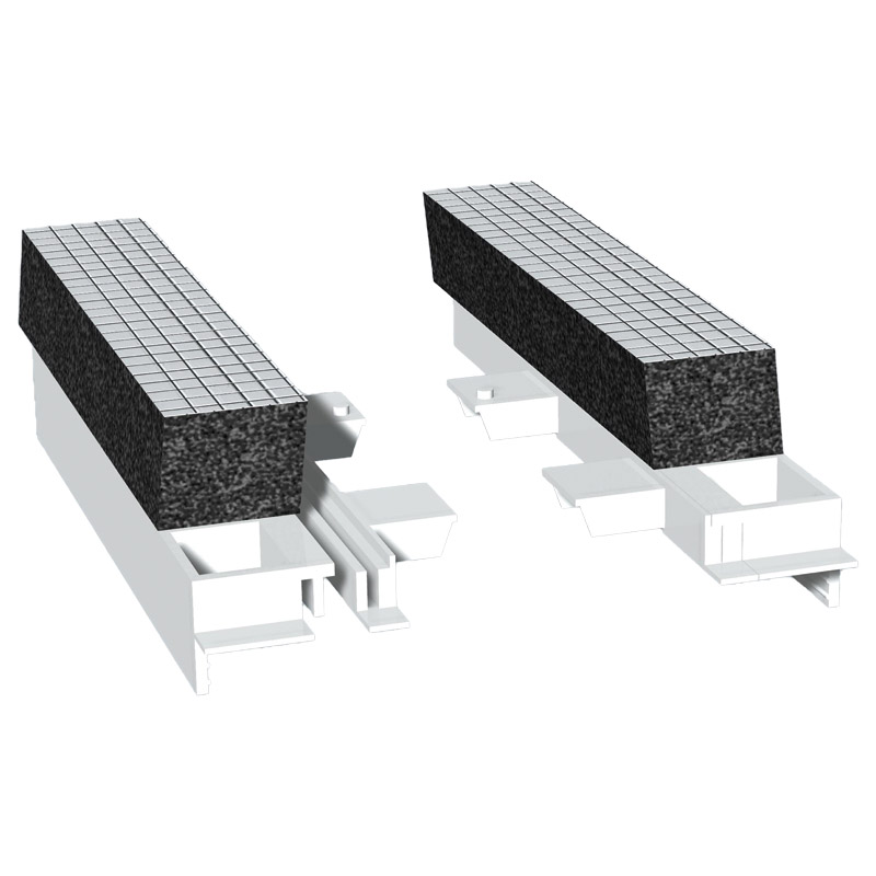 Adapter 140 mm Weiß, mit 20 mm Flex-Schaum, VE: 50 Paar Produktbild BIGPIC L