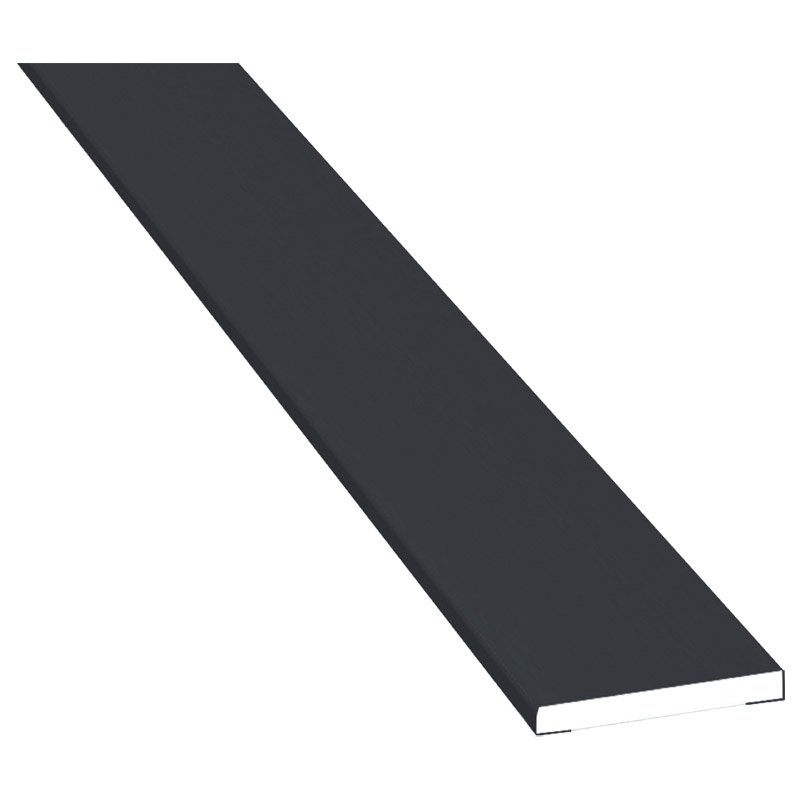Flachprofil 25x3mm Lg. 6,00m foliert 701505-083 Schiefergrau Glatt Produktbild BIGPIC L