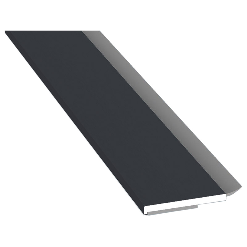 Flachprofil 30x3mm WL SK Lg. 6,00m foliert, WL Schwarz 701505-083 Schiefergrau Glatt Produktbild BIGPIC L