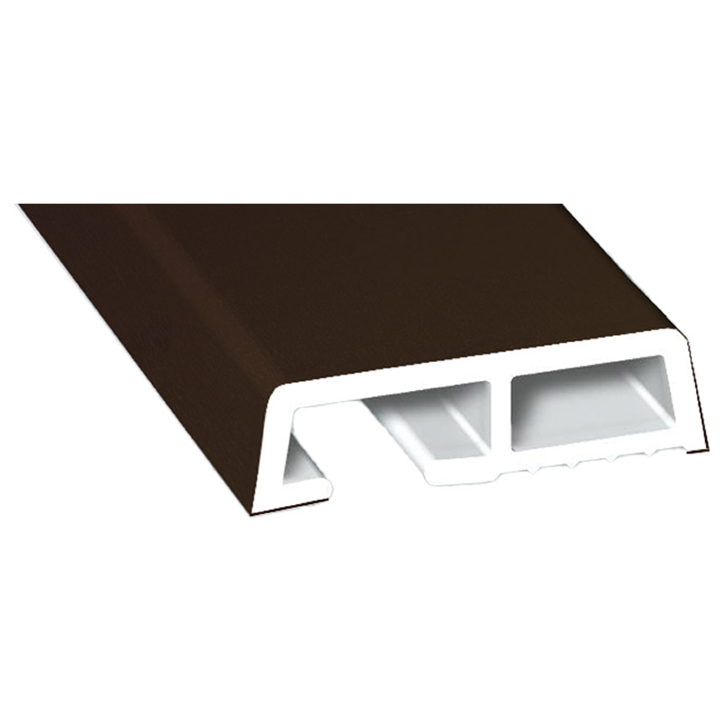 Verkleidungsprofil 35x10mm Lg. 6,50m foliert, klipsbar 88 7505-167 Schokobraun Produktbild BIGPIC L