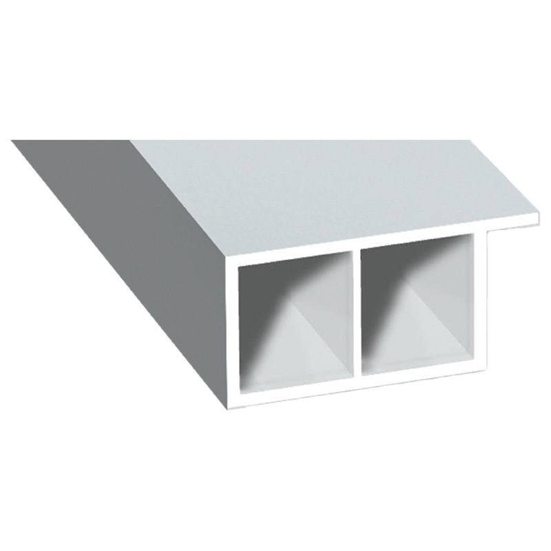 Kammerprofil 30x15mm Lg. 6,00m foliert, mit Nase 72 5105-083 Lichtgrau Glatt Produktbild BIGPIC L