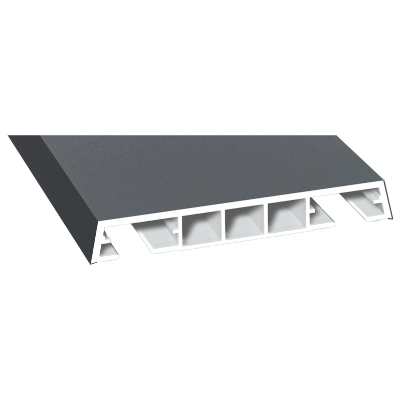 Verkleidungsprofil 85x12mm Lg. 6,00m foliert 70 1205-083 Basaltgrau Glatt Produktbild BIGPIC L