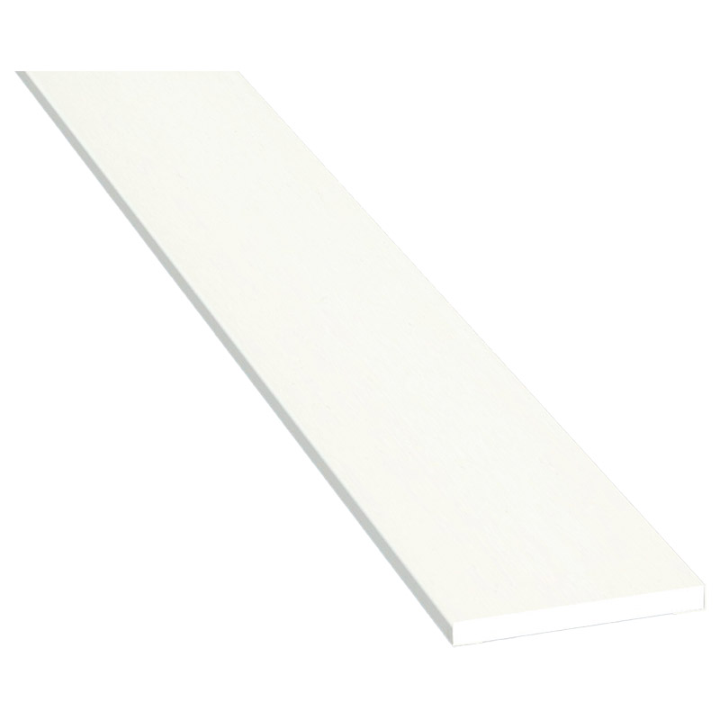 Flachprofil 30x3mm Lg. 6,00m foliert 456 5053 Altweiß Produktbild BIGPIC L
