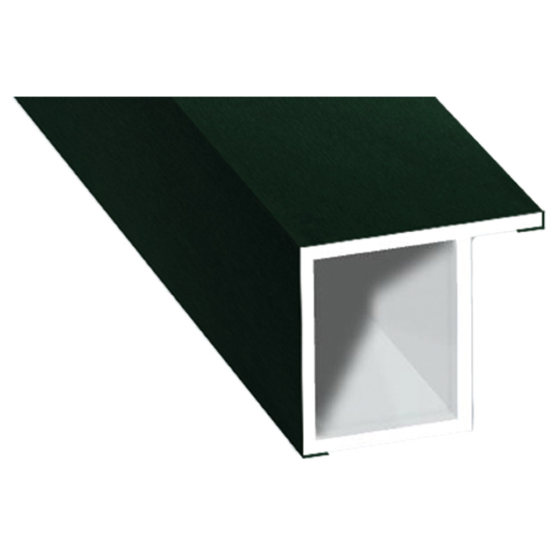 Kammerprofil 17x15mm Lg. 6,00m foliert, mit Nase 61 2505-167 Dunkelgrün Produktbild BIGPIC L