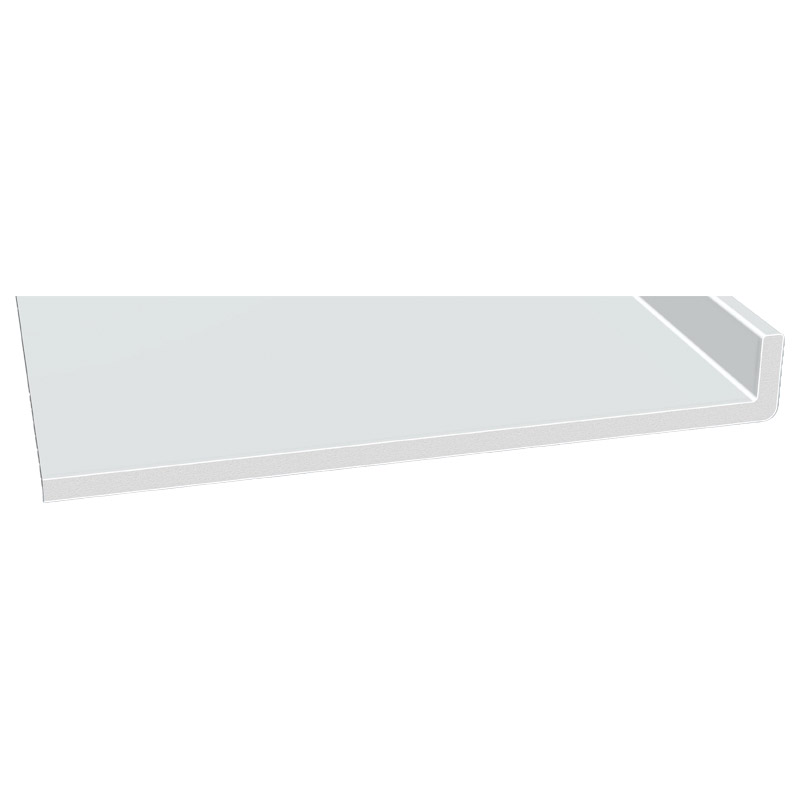 Schaumwinkelprofil 310x40x10mm Lg. 6,00m Weiß, PVC-Hartschaum, VE: 12m Produktbild BIGPIC L