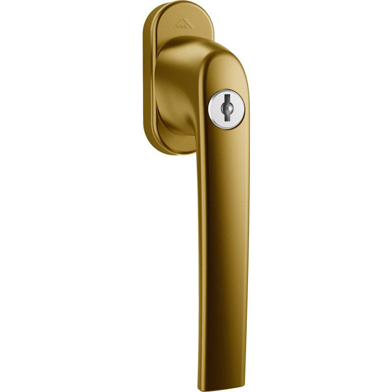 ROTO Fenstergriff SAMBA abschließbar Alu mit Logo - 100 Nm inkl. Schrauben Produktbild BIGPIC L