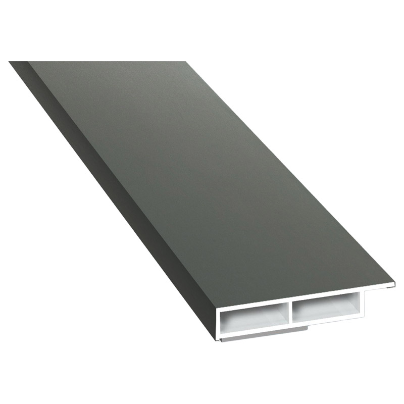 Kammerprofil 40x7 mm SK Lg. 6,00 m foliert mit Nase 129 3002-195 Quarz Platin Produktbild BIGPIC L