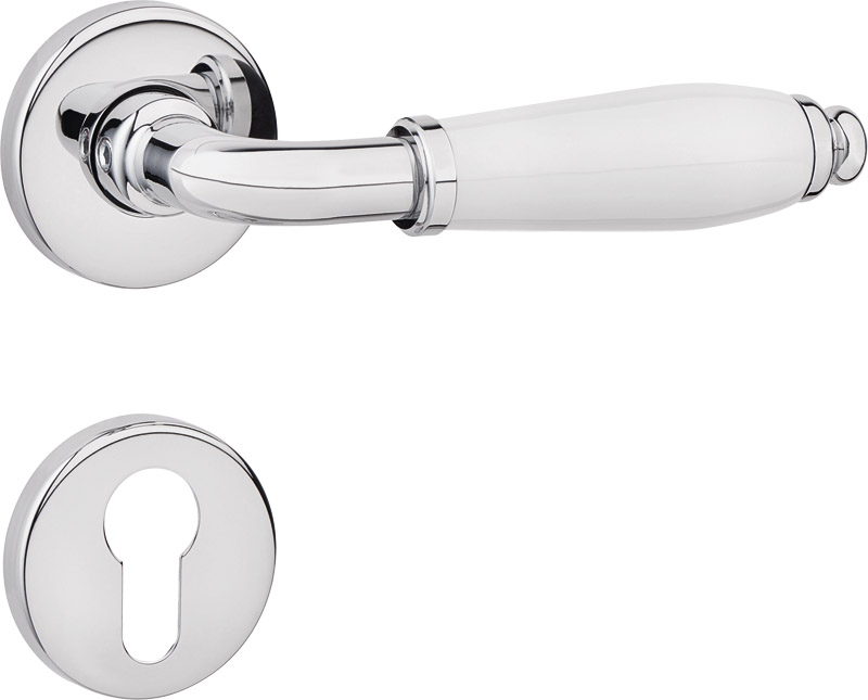 ECO Halbgarnitur Kurzschild mit Knopf K-130 Produktbild BIGPIC L