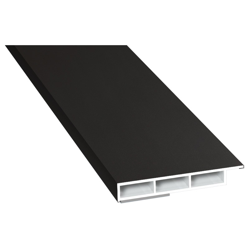 Kammerprofil 50x7 mm SK Lg. 6,00 m foliert mit Nase 7105.95 Ash Glatt Produktbild BIGPIC L