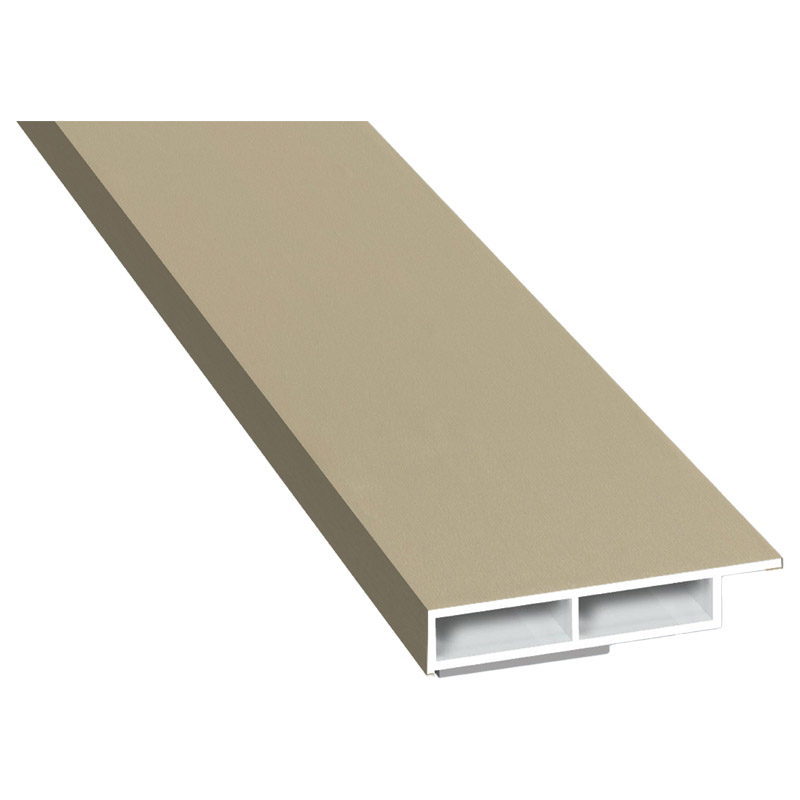 Kammerprofil 40x7mm SK Lg. 6,00m foliert, mit Nase 10 1505-167 Hellelfenbein Produktbild BIGPIC L