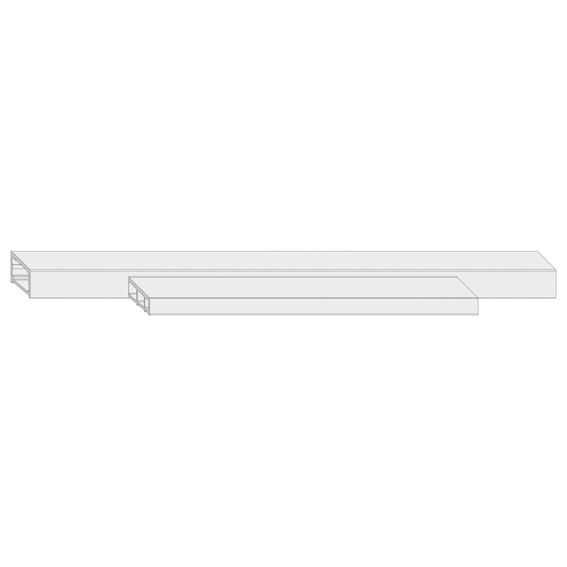 Aufsatzschiene HH0132-06 Gr 335 Ral 7040 K10 Produktbild BIGPIC L