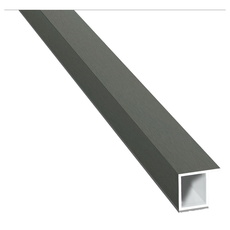 Kammerprofil 17x15mm SK Lg. 6,00m foliert, mit Nase 70 3905-167 Quarzgrau Produktbild BIGPIC L