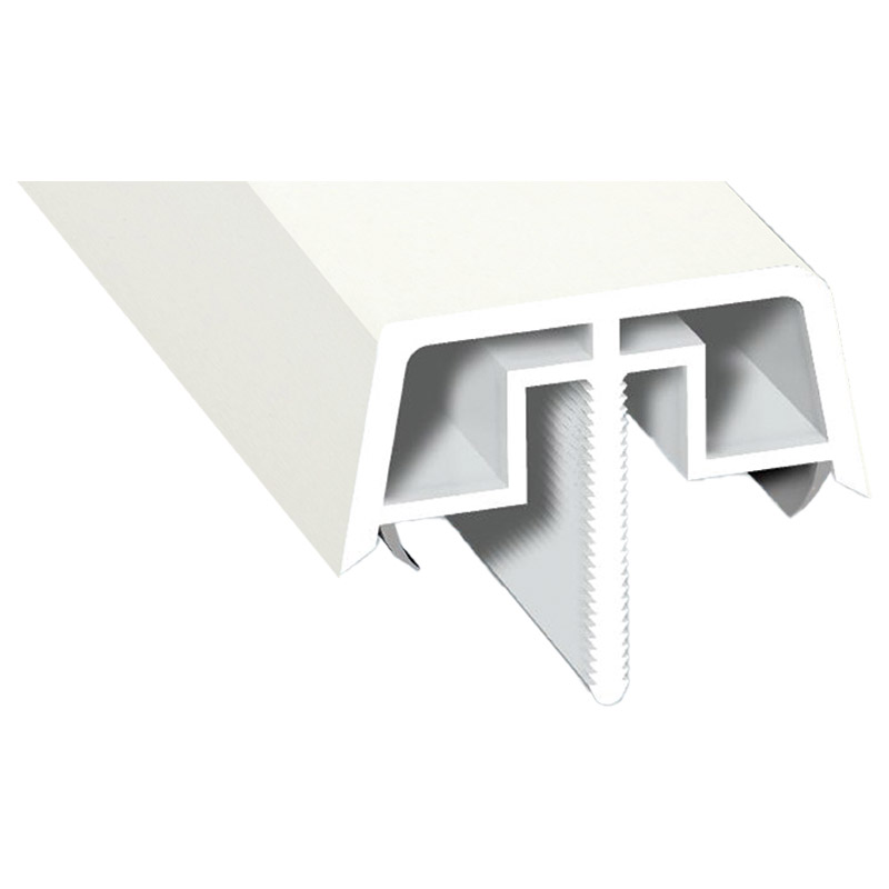 Kopplungsabdeckungsprofil Lg. 6,50m foliert 456 5053 Altweiß Produktbild BIGPIC L
