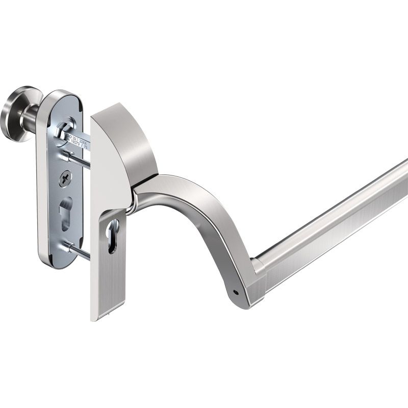 ECO Pushbar-Set EPN 900 III mit Si-Knopfkurzschild Funktion E Produktbild BIGPIC L