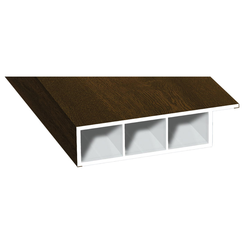 Kammerprofil 60x15mm Lg. 6,00m foliert, mit Nase 217 8007-167 Nussbaum Produktbild BIGPIC L