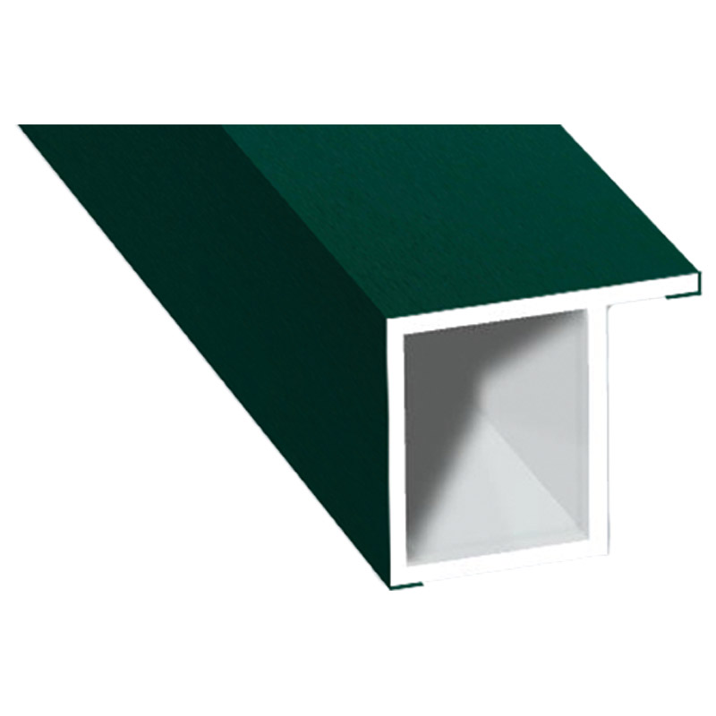 Kammerprofil 17x15mm Lg. 6,00m foliert, mit Nase 60 0505-167 Moosgrün Produktbild BIGPIC L