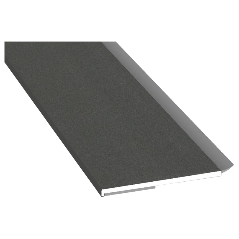 Flachprofil 50x3mm WL SK Lg. 6,00m foliert, WL Schwarz 436 1014 Alux DB 703 Produktbild BIGPIC L