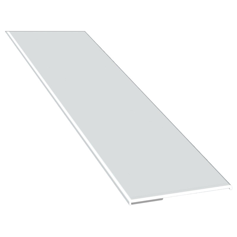 Flachprofil 50x2,5/1,5mm SK Lg. 6,00m Weiß, VE: 60m Produktbild BIGPIC L