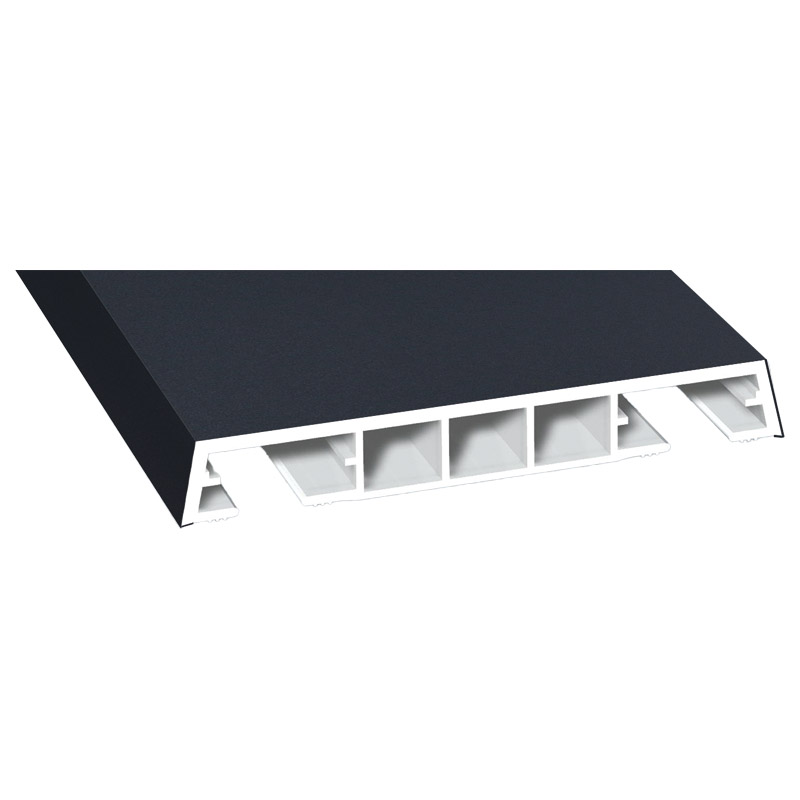 Verkleidungsprofil 85x12mm Lg. 6,00m foliert 70 1605-097 Anthrazitgrau Glatt 2 Produktbild BIGPIC L