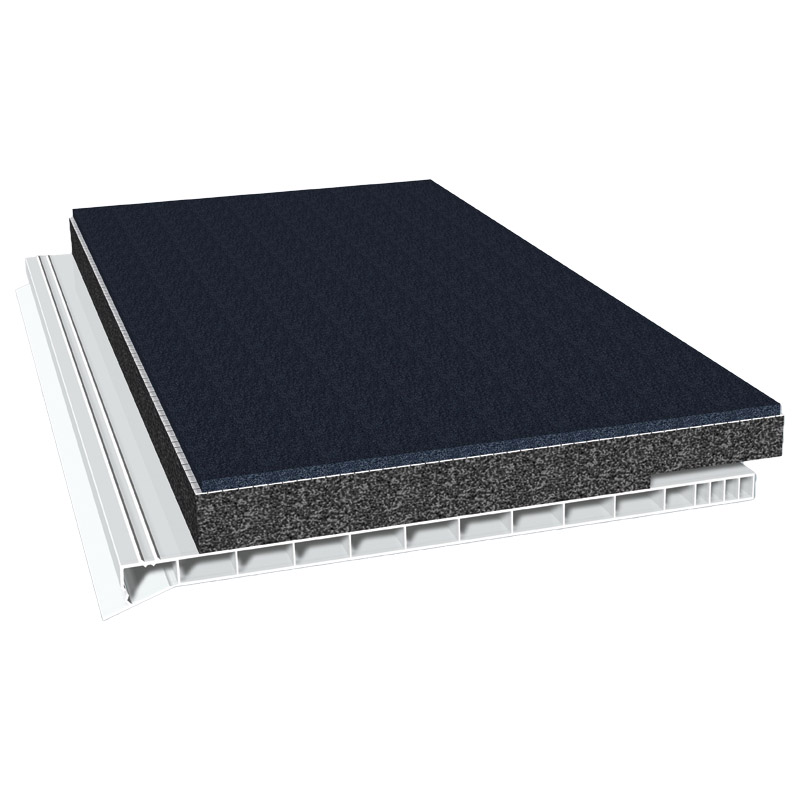 Rollladenkastendeckel 220mm Lg. 6,00m Weiß, mit 20mm Flex-Schaum25mm versetzt von vorne, mit Schwerfolie VE: 18m Produktbild BIGPIC L