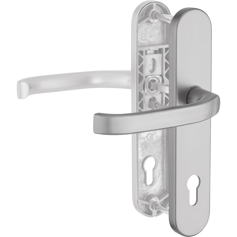 greenteQ Haustür-Halbgarnitur DG 48.S216.AL.NS.AU PZ 92 Produktbild BIGPIC L