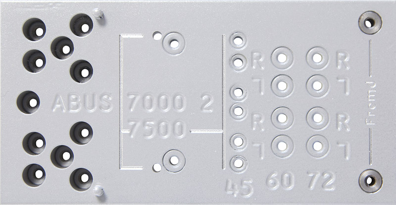 ABUS Bohrschablone *7000/7500* Produktbild BIGPIC L