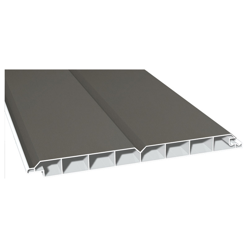 Nut- u. Federprofil 200x17mm Lg. 6,00m foliert, V-Fuge 70 3905-167 Quarzgrau Produktbild BIGPIC L