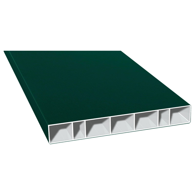 Hohlkammerprofil 150x20mm Lg. 6,00m foliert 60 0505-167 Moosgrün Produktbild BIGPIC L