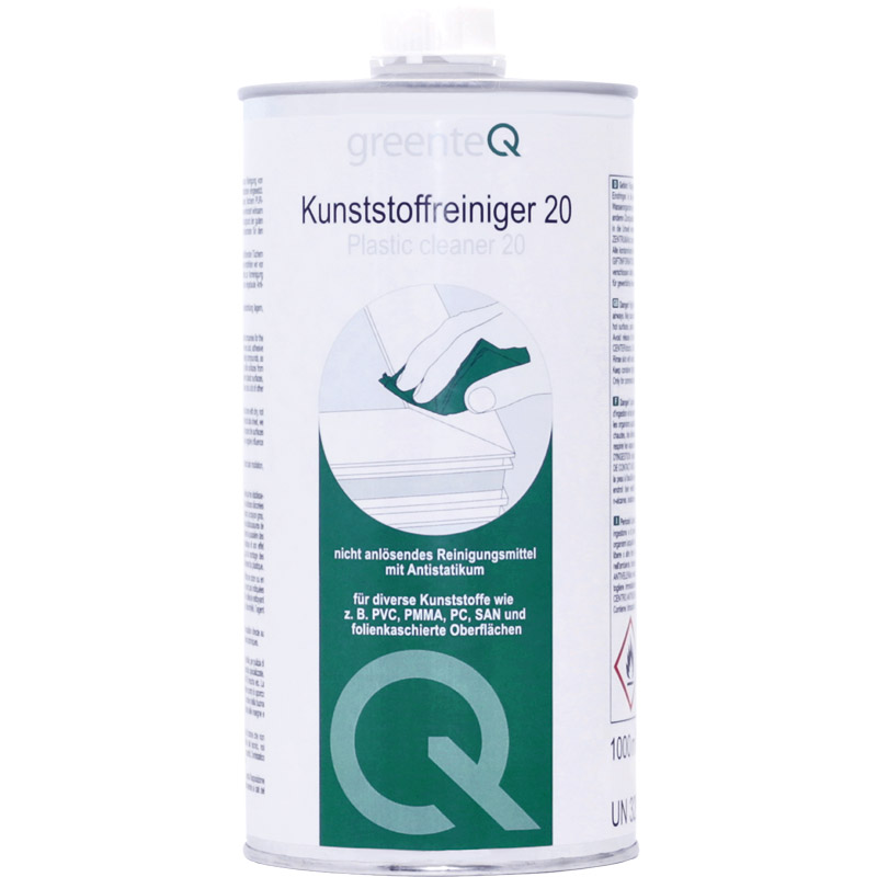 greenteQ Kunststoffreiniger 20 1 ltr D/RU/PL/CZ Produktbild BIGPIC L