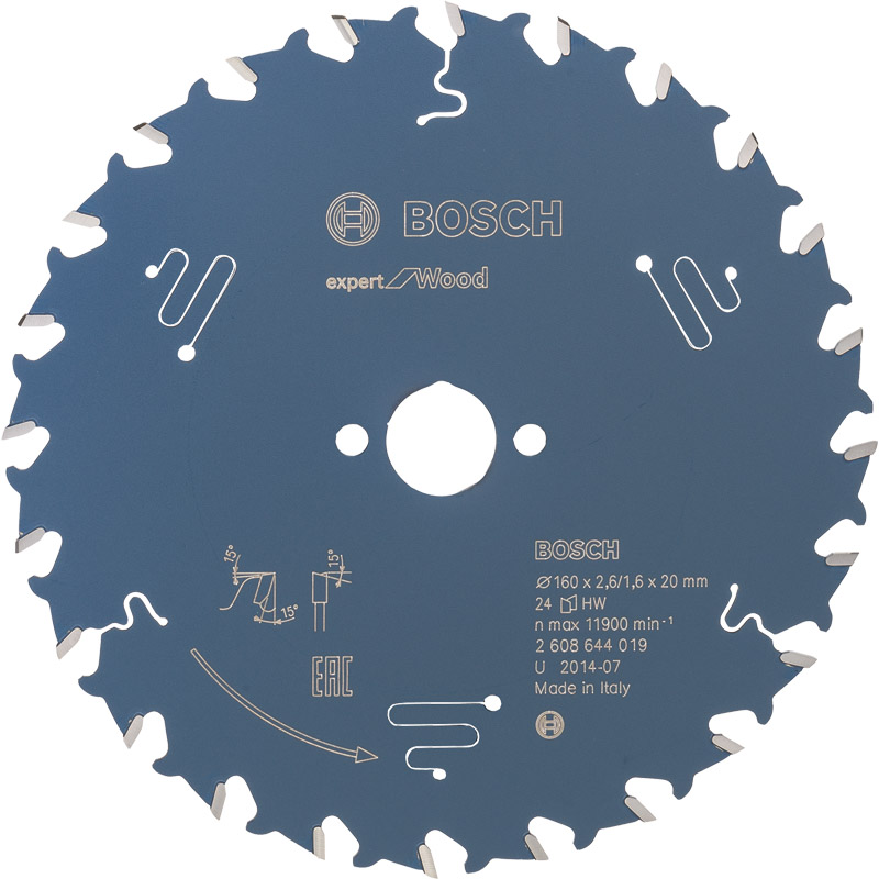 BOSCH Kreissägeblatt 'Expert for Wood' Produktbild BIGPIC L