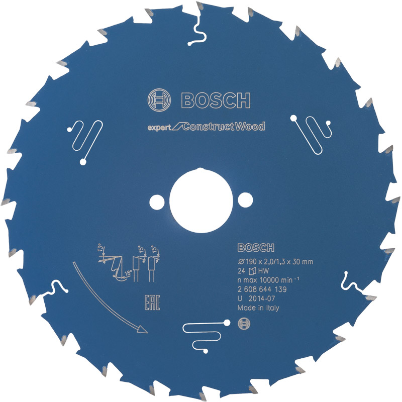 BOSCH Kreissägeblatt 'Expert for ConstructWood' Produktbild BIGPIC L