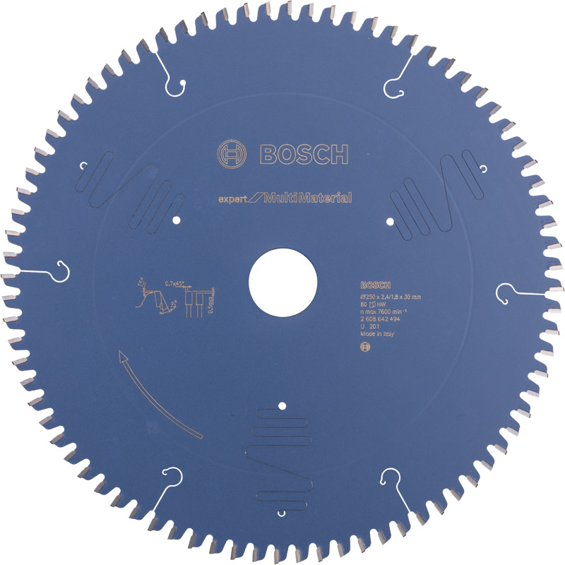 Kreissägeblatt 250x30x2,4/1,8mm, 80 TCG, Expert for MultiMaterial Produktbild BIGPIC L