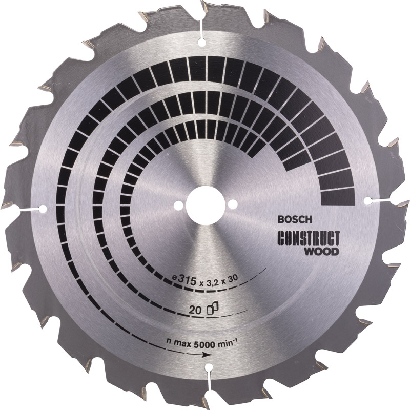 BOSCH Kreissägeblatt 'Standard for Construct Wood' Produktbild BIGPIC L