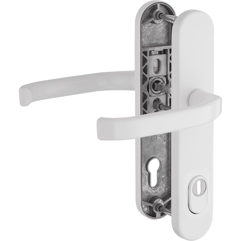 greenteQ Haustürgarnitur DG 48.S216.ZA.AL.NS PZ 92 Produktbild BIGPIC L