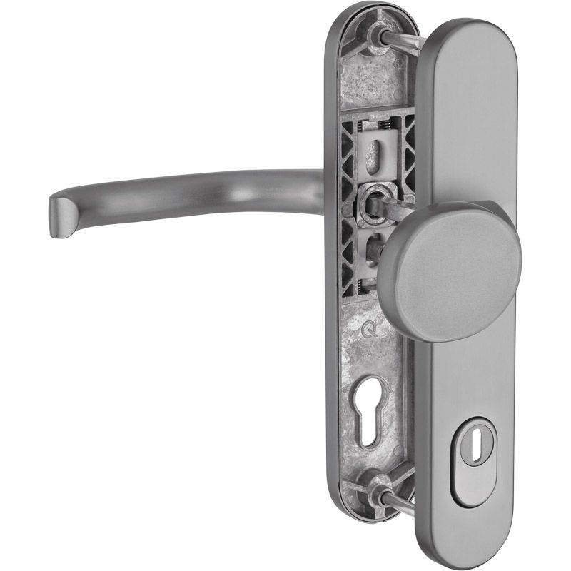 greenteQ Haustür-Wechselgarnitur DG 48.S216.ZA.AL.NSWK PZ 92 Produktbild BIGPIC L