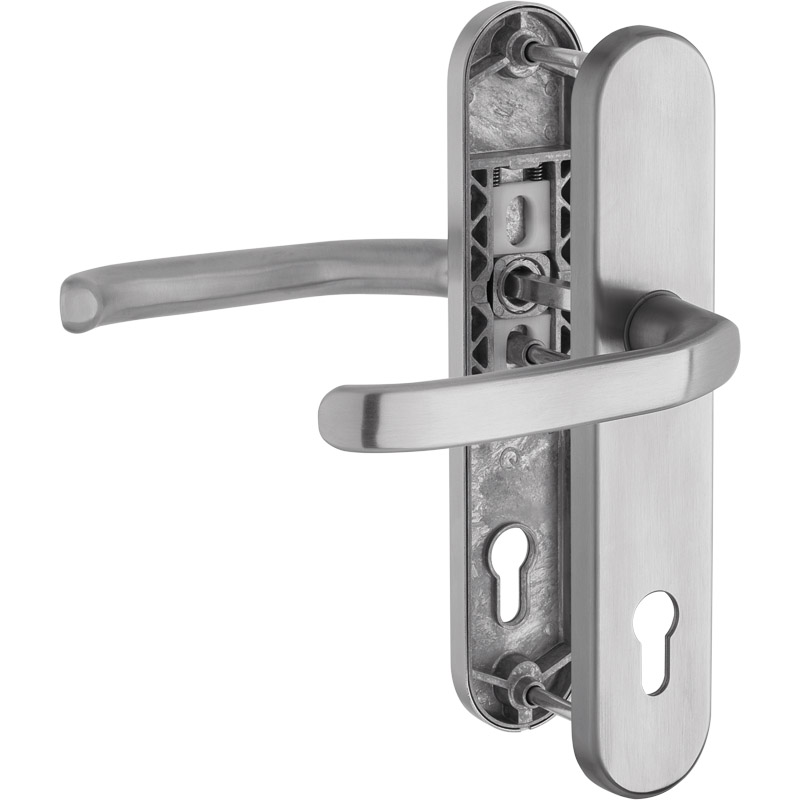greenteQ Haustürgarnitur DG 48.S216.ER.NS PZ 92 Produktbild BIGPIC L