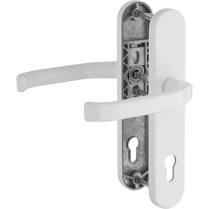 greenteQ Haustürgarnitur DG 48.S216.AL.NS PZ 92 Produktbild BIGPIC L