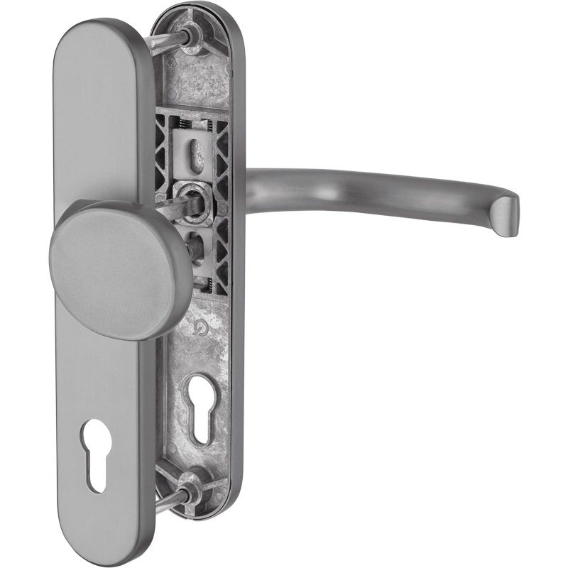 greenteQ Haustür-Wechselgarnitur DG 48.S216.AL.NSWK PZ 92 Produktbild BIGPIC L