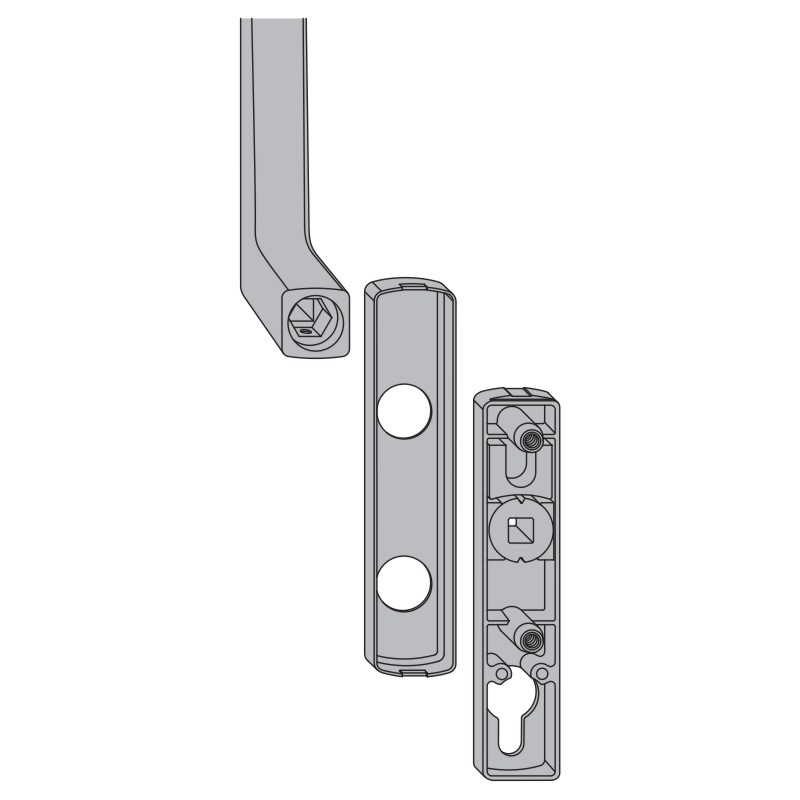 Hebel Si-line HS300 A0089 RZ A. Ral 9003 Produktbild BIGPIC L