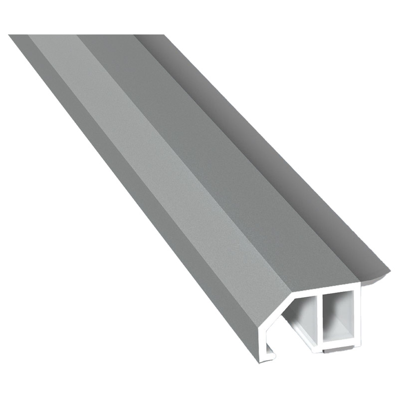 Anschluß-Profil 30mm WL SK Lg. 6,00m foliert, klipsbar, WL Schwarz70 0405-083 Signalgrau Glatt Produktbild BIGPIC L
