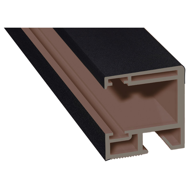 Rollladenführung 30x32mm Lg. 6,00m foliert, GK Braun, ohne Bürste 70 2105-083 Schwarzgrau Glatt Produktbild BIGPIC L