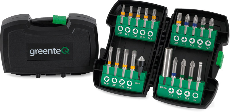 greenteQ Bit-Box-Set 20-tlg. Produktbild BIGPIC L