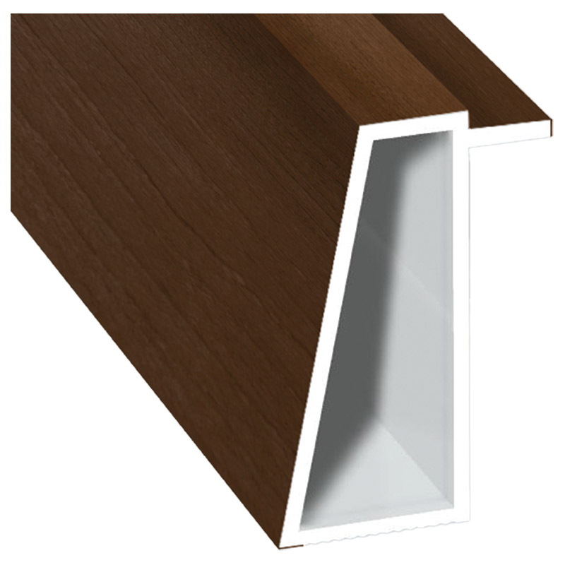 Kammerprofil 16x35 mm Lg. 6,00 m foliert 49233 Siena Rosso Produktbild BIGPIC L
