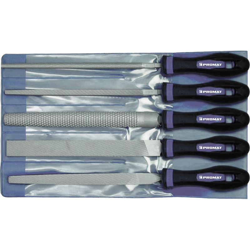 PROMAT Feilensatz 200 mm Hieb 2 2K-Ergo 5-tlg. Produktbild BIGPIC L