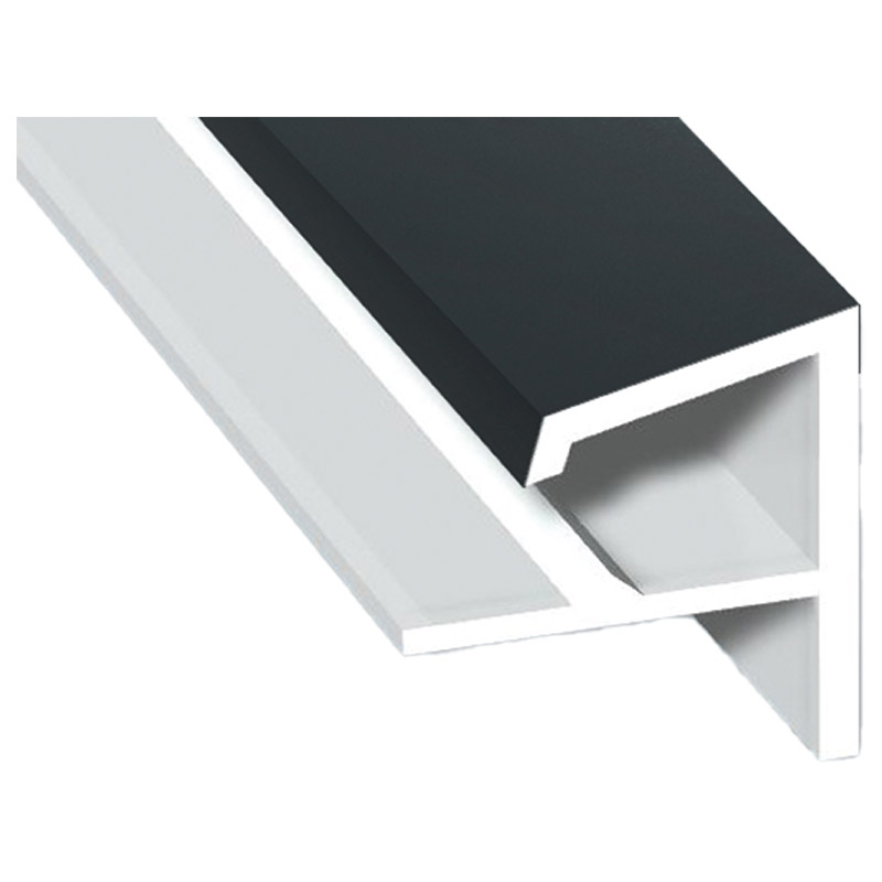 Verkleidungsprofil 23x17mm Lg. 6,00m foliert 70 1605-083 Anthrazitgrau Glatt Produktbild BIGPIC L