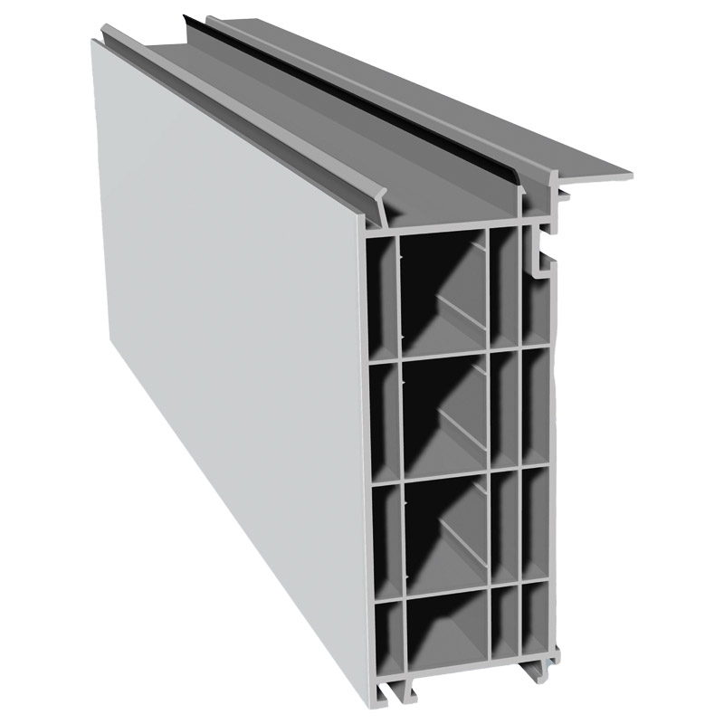Rehau-Bodeneinstand 130mm Lg. 6,00m Rb, mit WL, für 80er, VE: 12m Innen Weiß Produktbild BIGPIC L