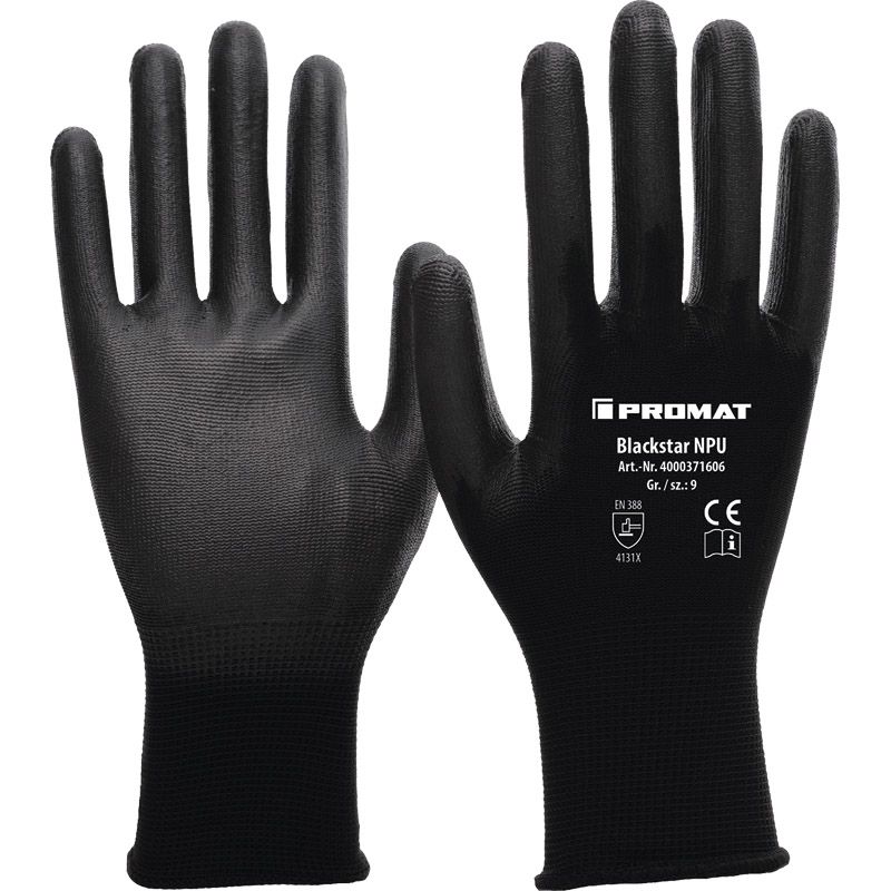 PROMAT Strick-Handschuh Blackstar NPU PSA II Produktbild BIGPIC L
